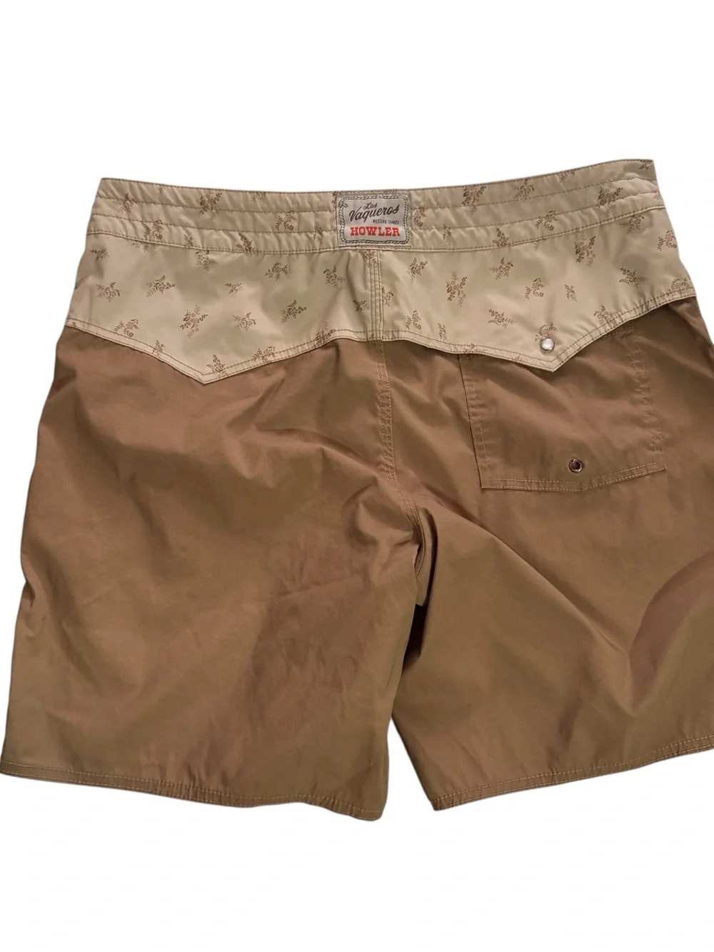 Howler Brothers Size 36 Brown Floral Swim Trunks Vacation Beach Outdoors